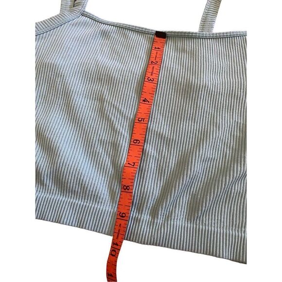 Colsie Ribbed Cropped Cami Tank Top Crop Workout Sleepwear - Picture 8 of 9